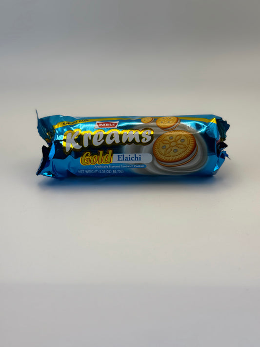 Parle Kreams Gold Elaichi Cookies - 66 Gm (2.3 Oz)