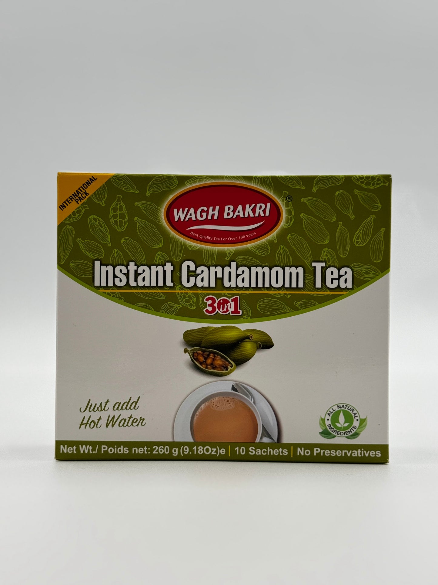 Wagh Bakri Instant Cardamom Tea - 260 Gm (9.18 Oz)