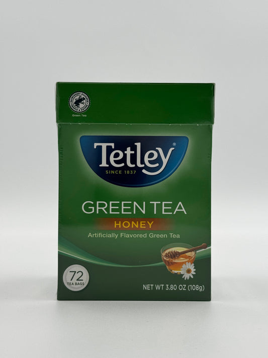 Tetley Green Tea Honey 72 Bags - 3.80 Oz (108 Gm)