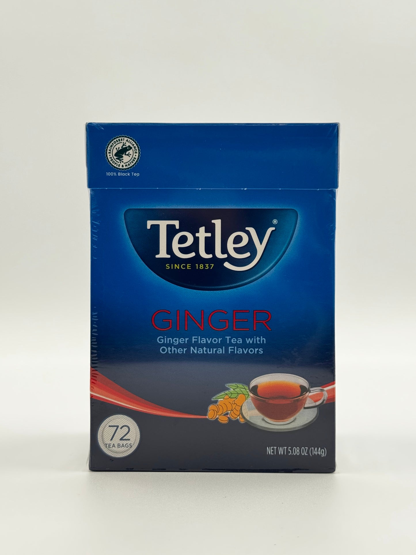 Tetley Ginger Tea 72 Bags - 5 Oz (144 Gm)