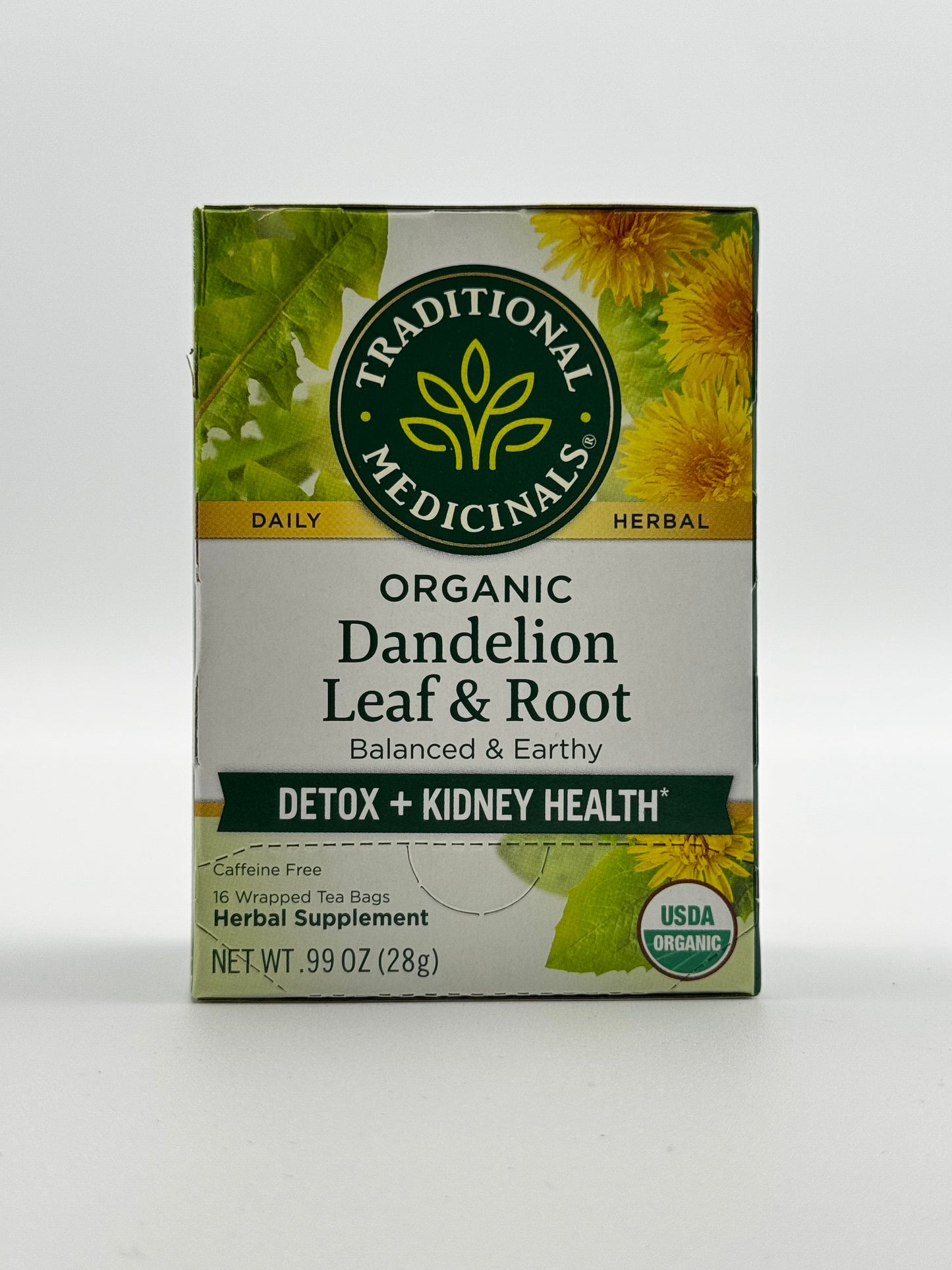 TM Organic Tea Dandelion Leaf & Root 16 Pk- 28 Gm