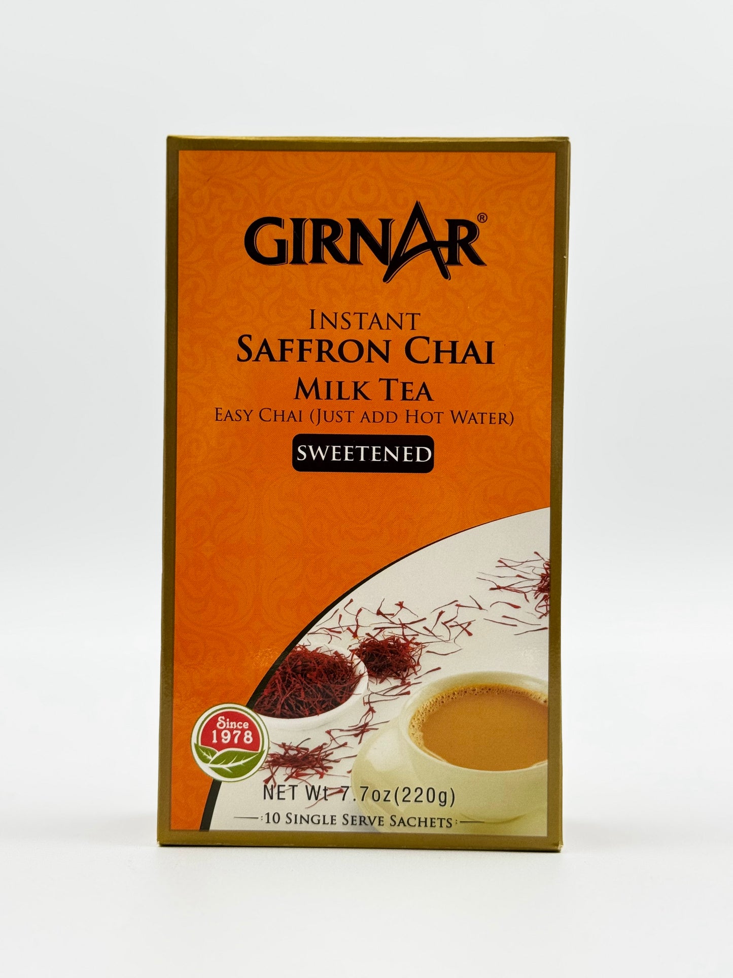 Girnar Instant Saffron Chai Sweetened - 220 Gm
