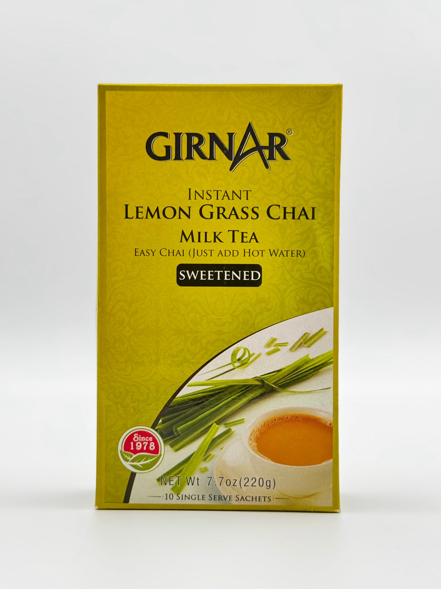 Girnar Instant Lemon Grass Chai Sweetened - 220 Gm