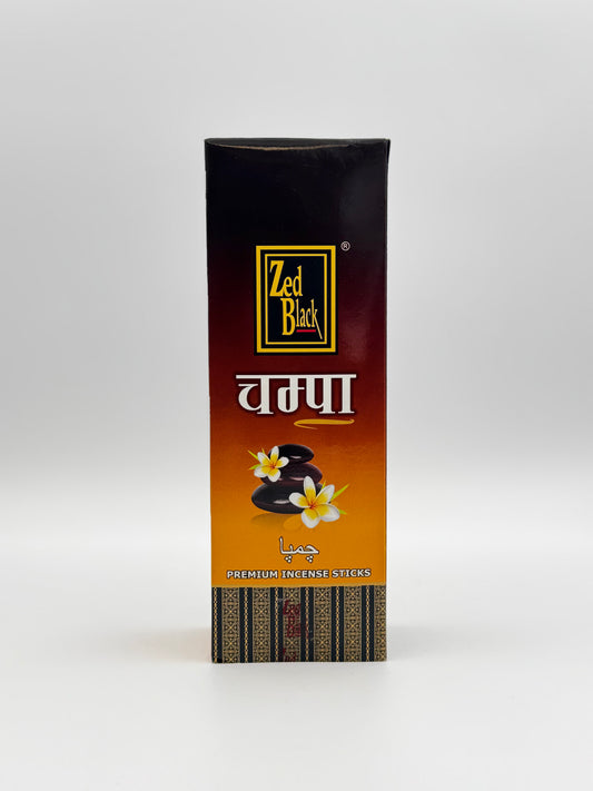 Zed Black Champa Incense 6 Pk - 120 Sticks