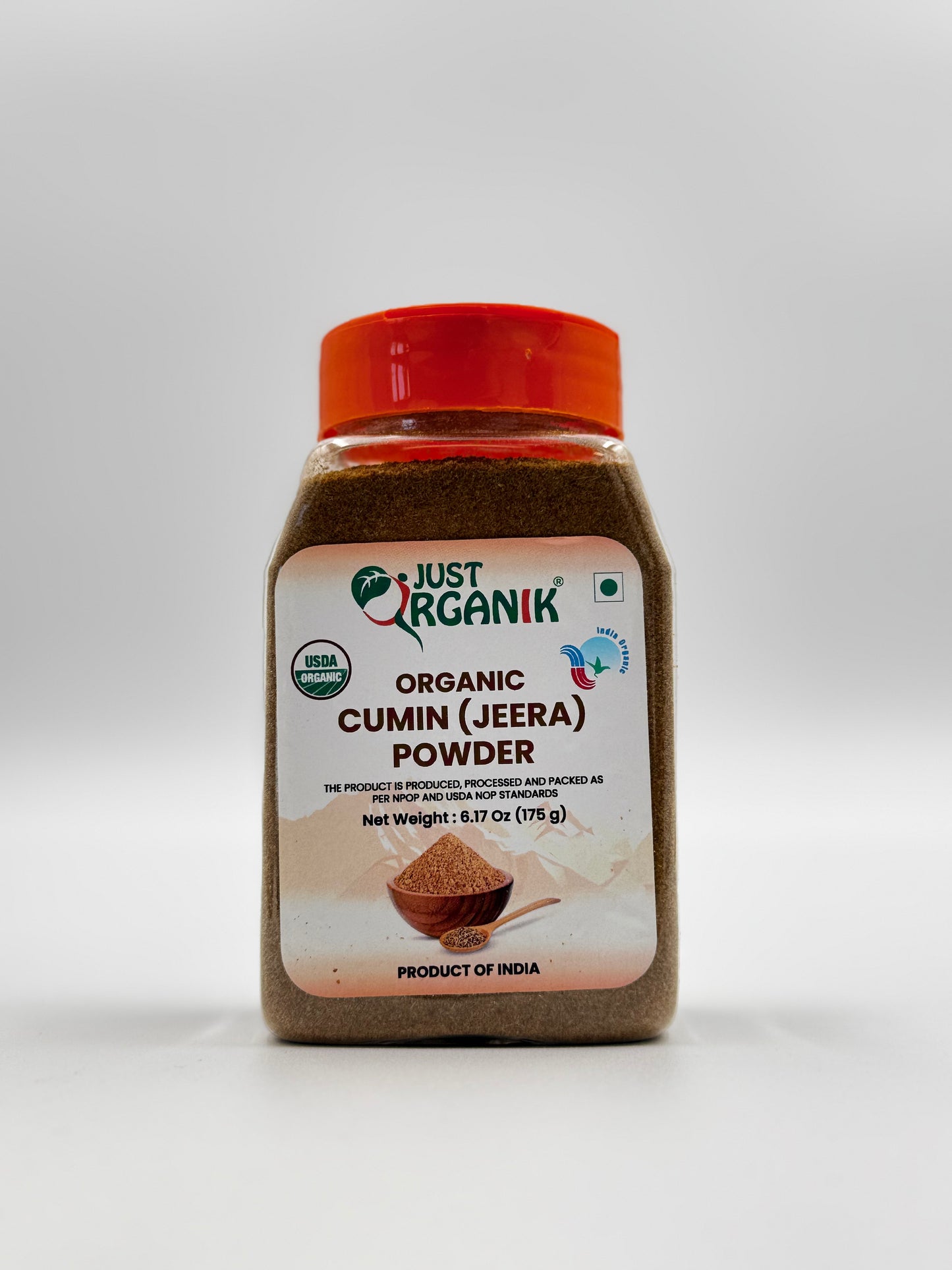 Just Organik Organic Cumin Powder - 175 Gm