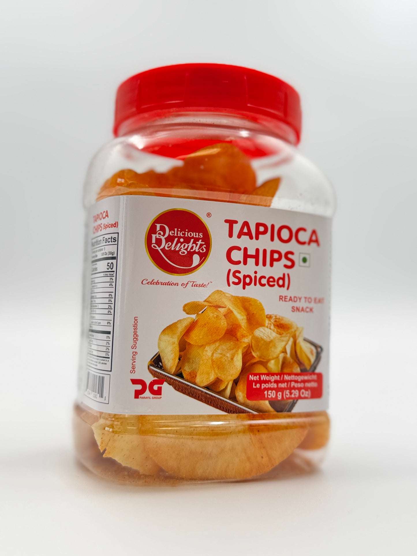 Delicious Delights Tapioca Chips Spiced- 150 Gm