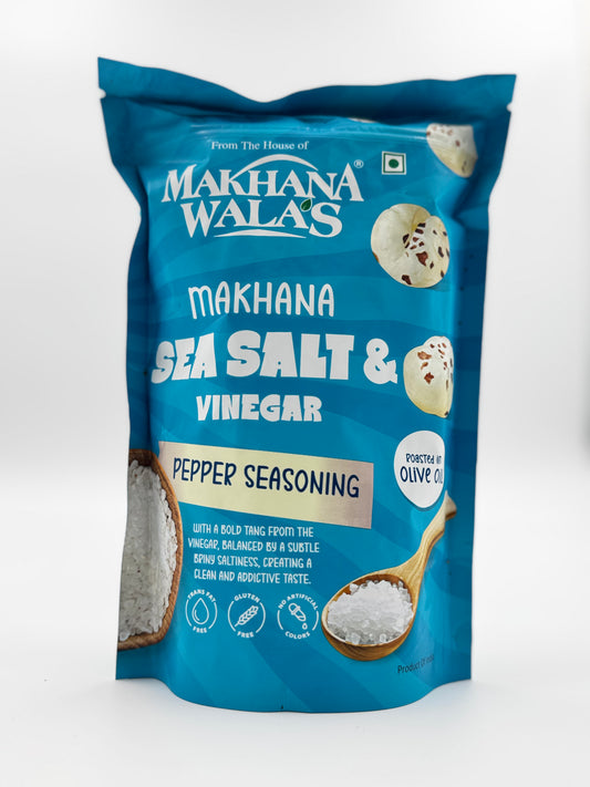 Makhana Wala's Roasted Sea Salt Vinegar -60 Gm (2.11 Oz)