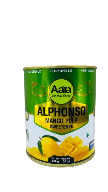 Aara Alphonso Mango Pulp - 850 Gm