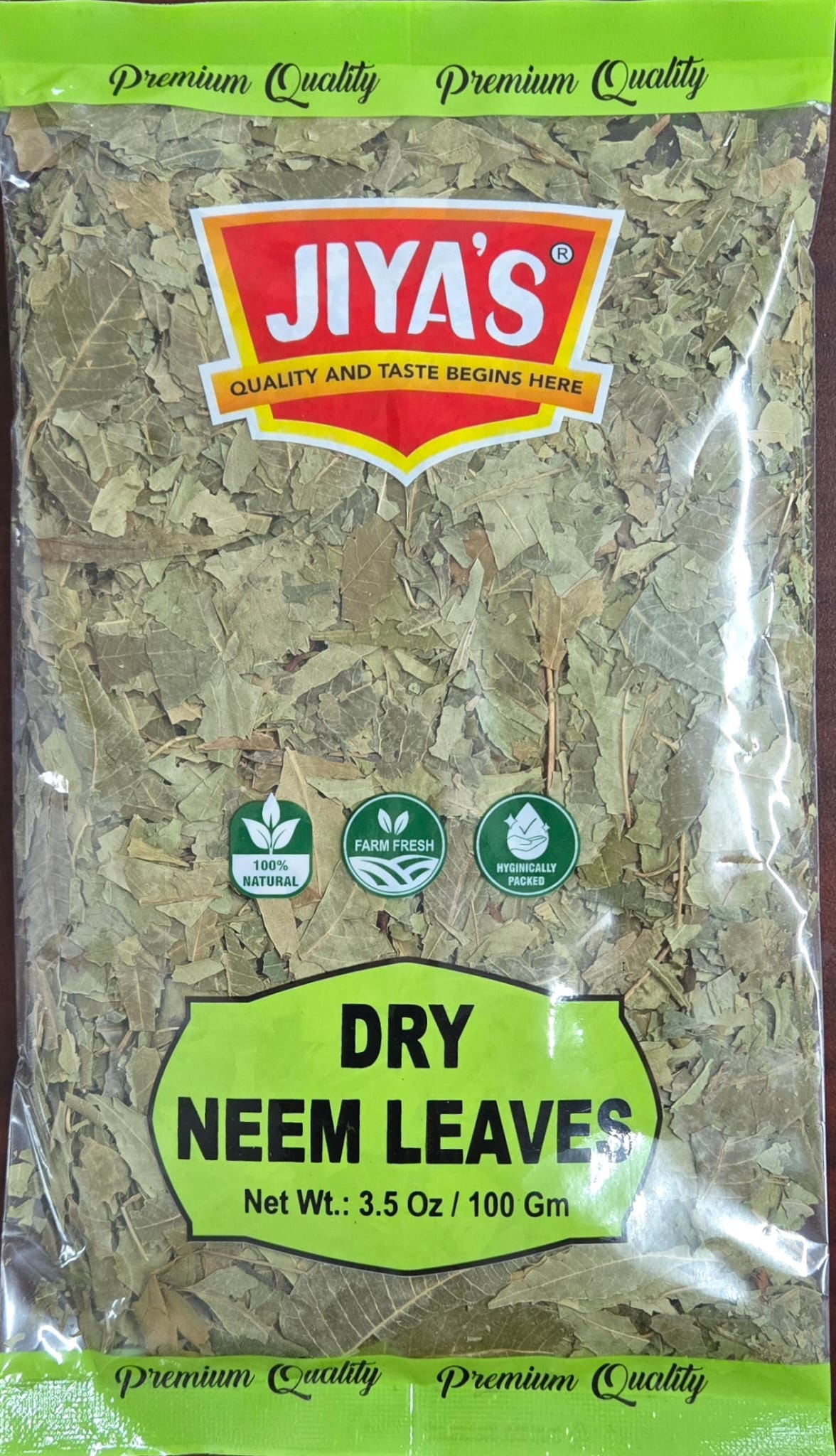 Jiya's Dry Neem Leaves- 100 Gm