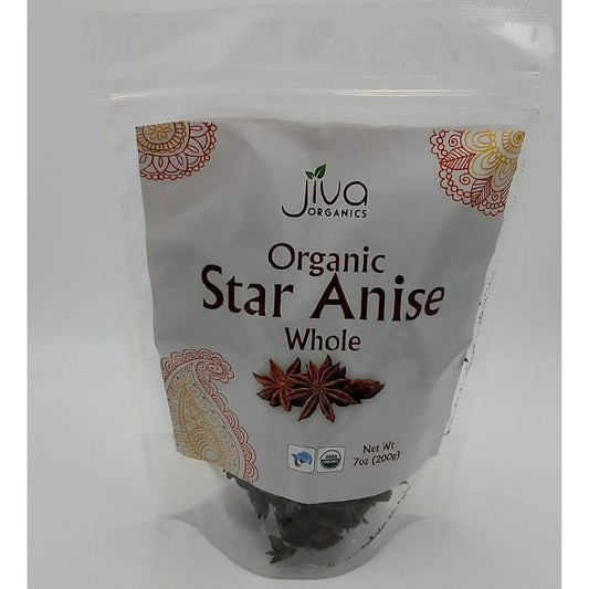 Jiva Organics Organic Star Anise Whole - 200 Gm (7 Oz)