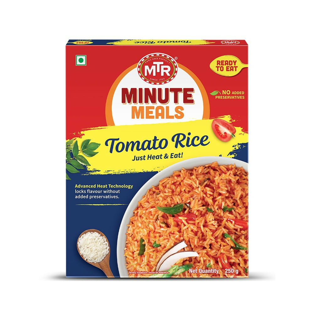 MTR Ready To Eat Tomato Rice - 250 Gm (8.8 Oz)