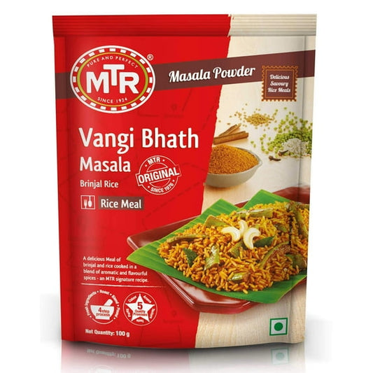 MTR Brinjal Rice Vangi Bhath Powder - 100 Gm (3.57 Oz)
