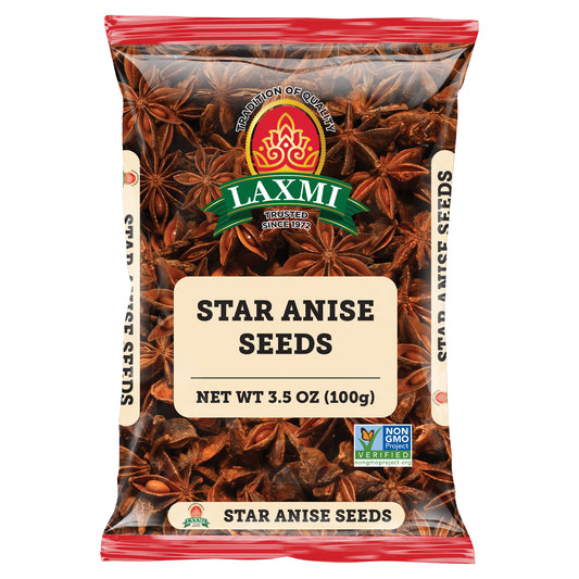 Laxmi Star Anise Seeds - 100 Gm (3.5 Oz)