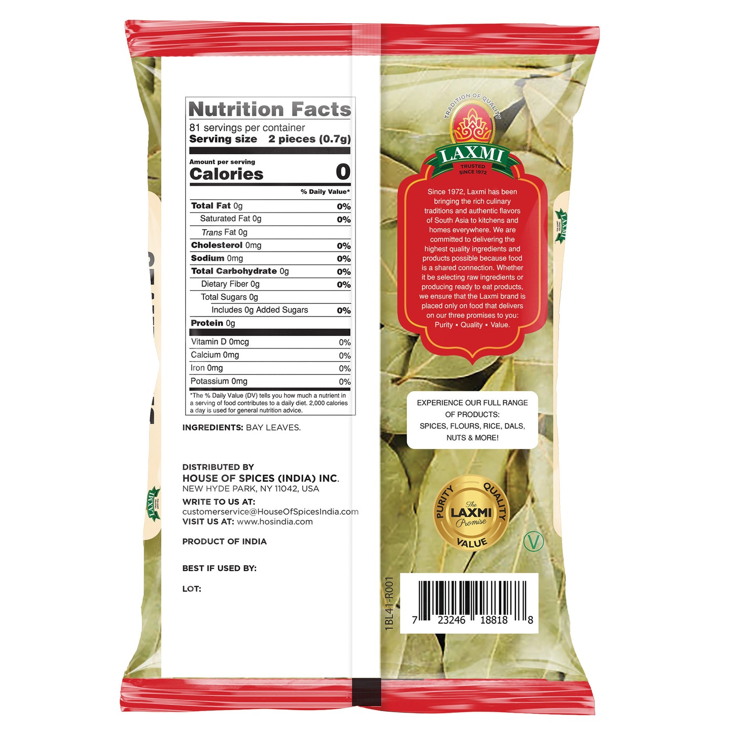 Laxmi Bay Leaves - 2 Oz (57 Gm)