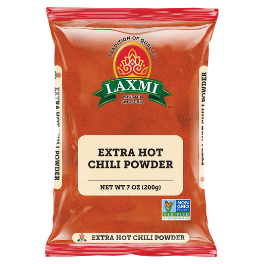 Laxmi Extra Hot Chili Powder - 200 Gm (7 Oz)