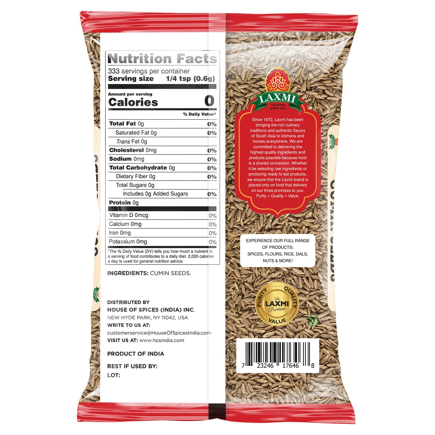 Laxmi Cumin Seeds - 200 Gm (7 Oz)