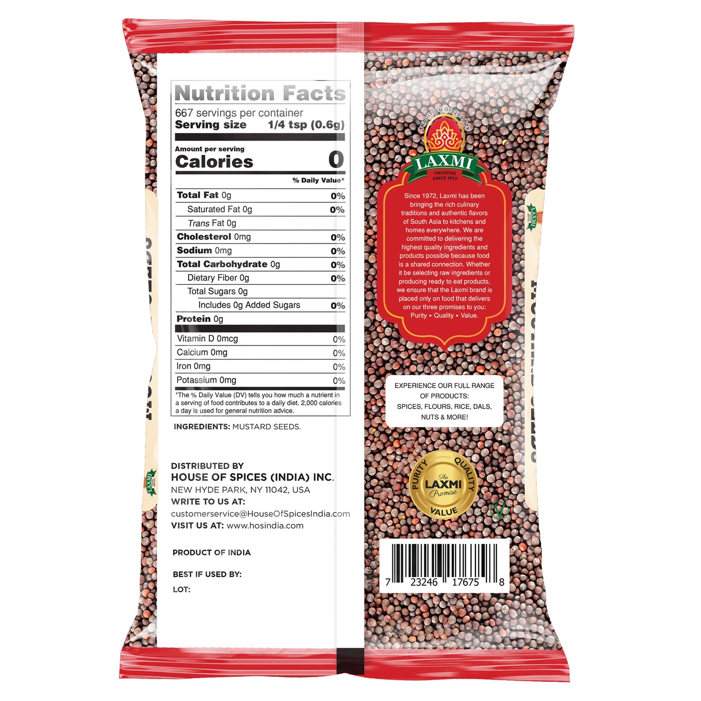 Laxmi Mustard Seeds - 14 Oz (400 Gm)
