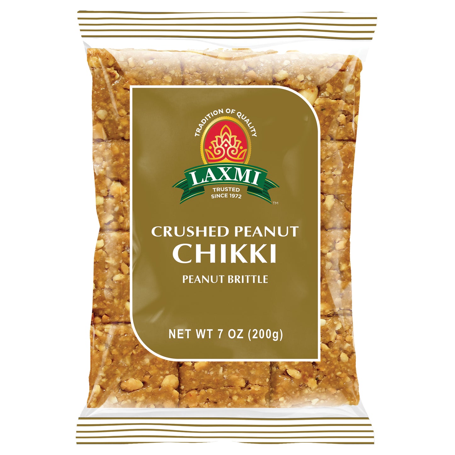 Laxmi Crushed Peanut Chikki - 200 Gm (7 Oz)