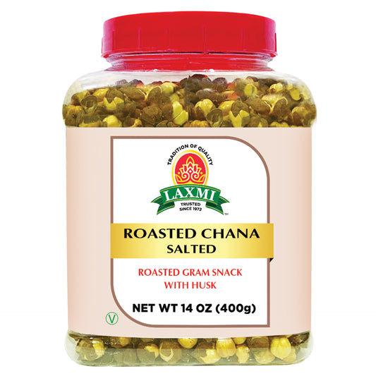 Laxmi Roasted Chana Salted with Husk - 400 Gm (14 Oz)