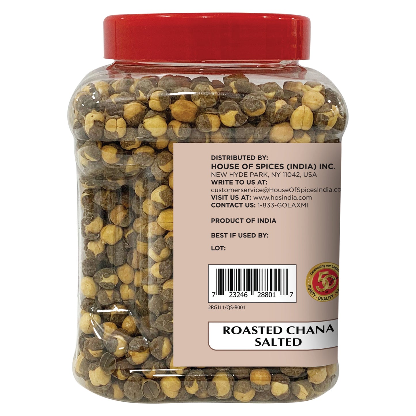 Laxmi Roasted Chana Salted with Husk - 400 Gm (14 Oz)