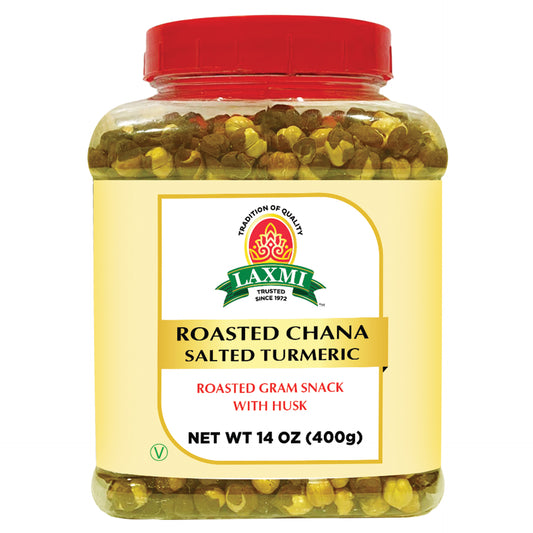 Laxmi Roasted Chana Salted Turmeric With Husk - 400 Gm (14 Oz)