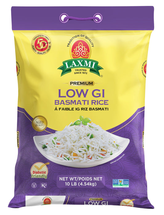 Laxmi Low GI Basmati Rice - 10 Lb (4.5 Kg)