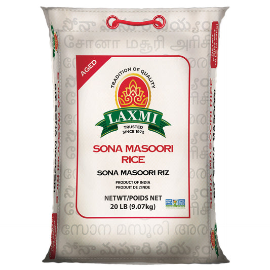 Laxmi Sona Masoori Rice - 20 Lb (9.07 Kg)