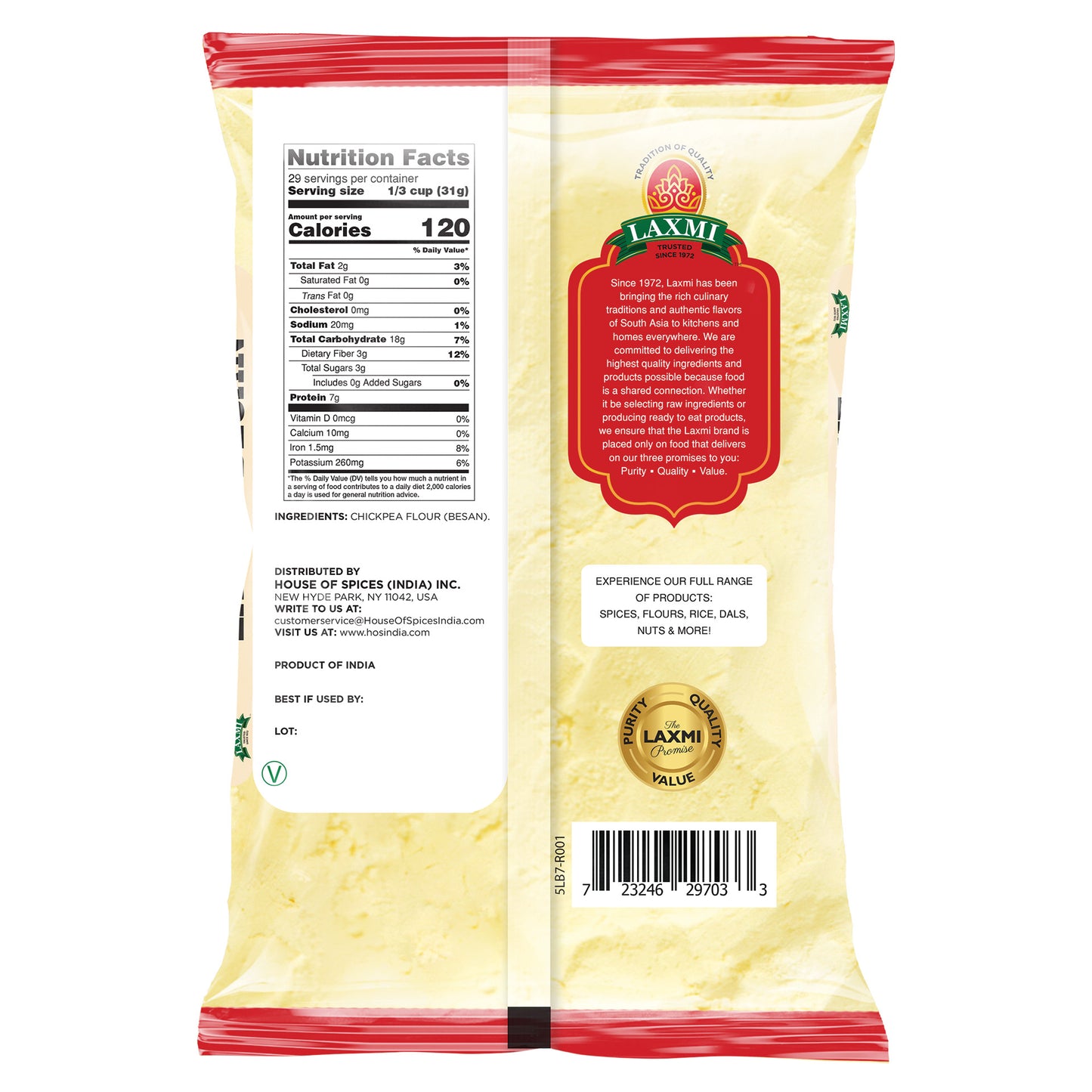 Laxmi Ladoo Besan - 2 Lb (907 Gm)