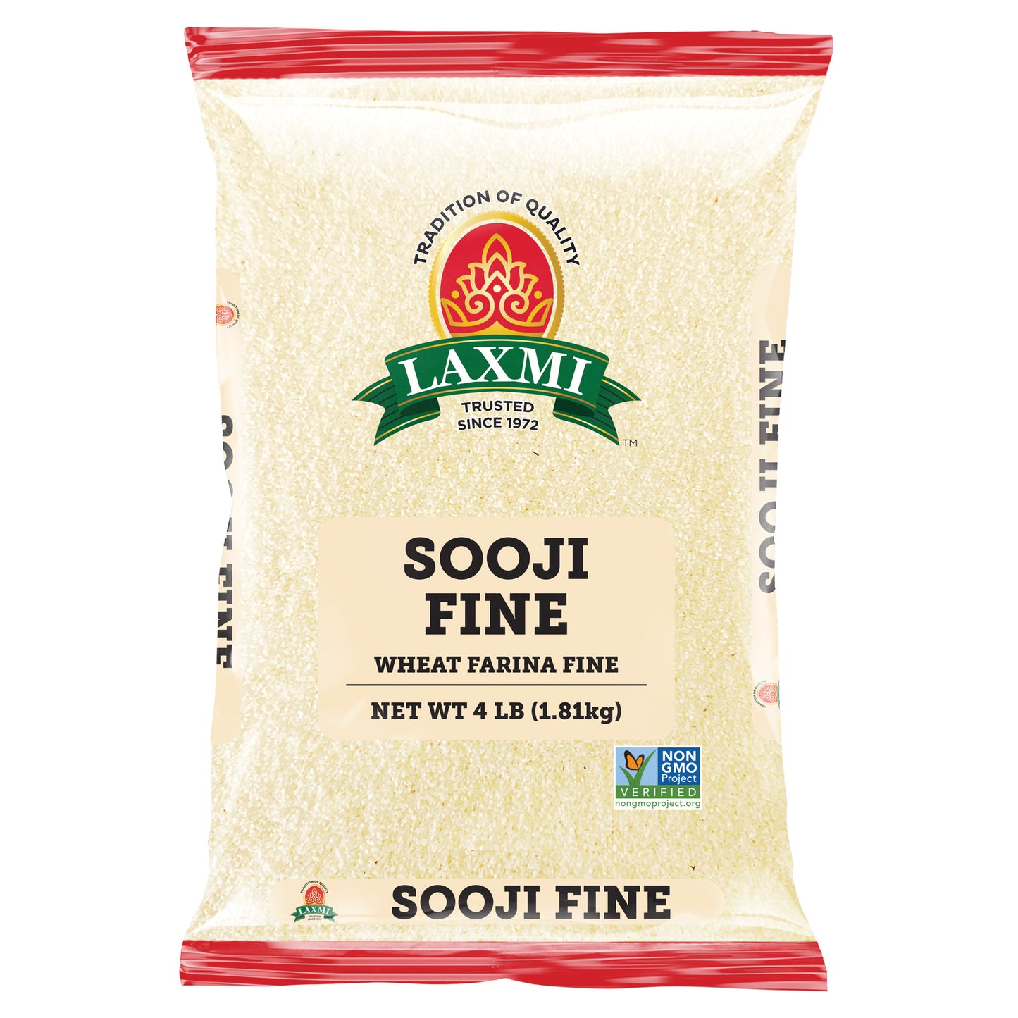 Laxmi Sooji Fine - 4 Lb (1.81 Kg)