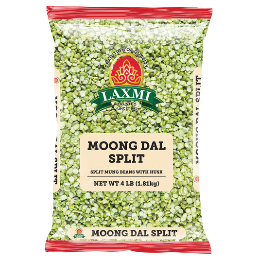 Laxmi Moong Dal Split with Skin - 4 Lb (1.81 Kg)