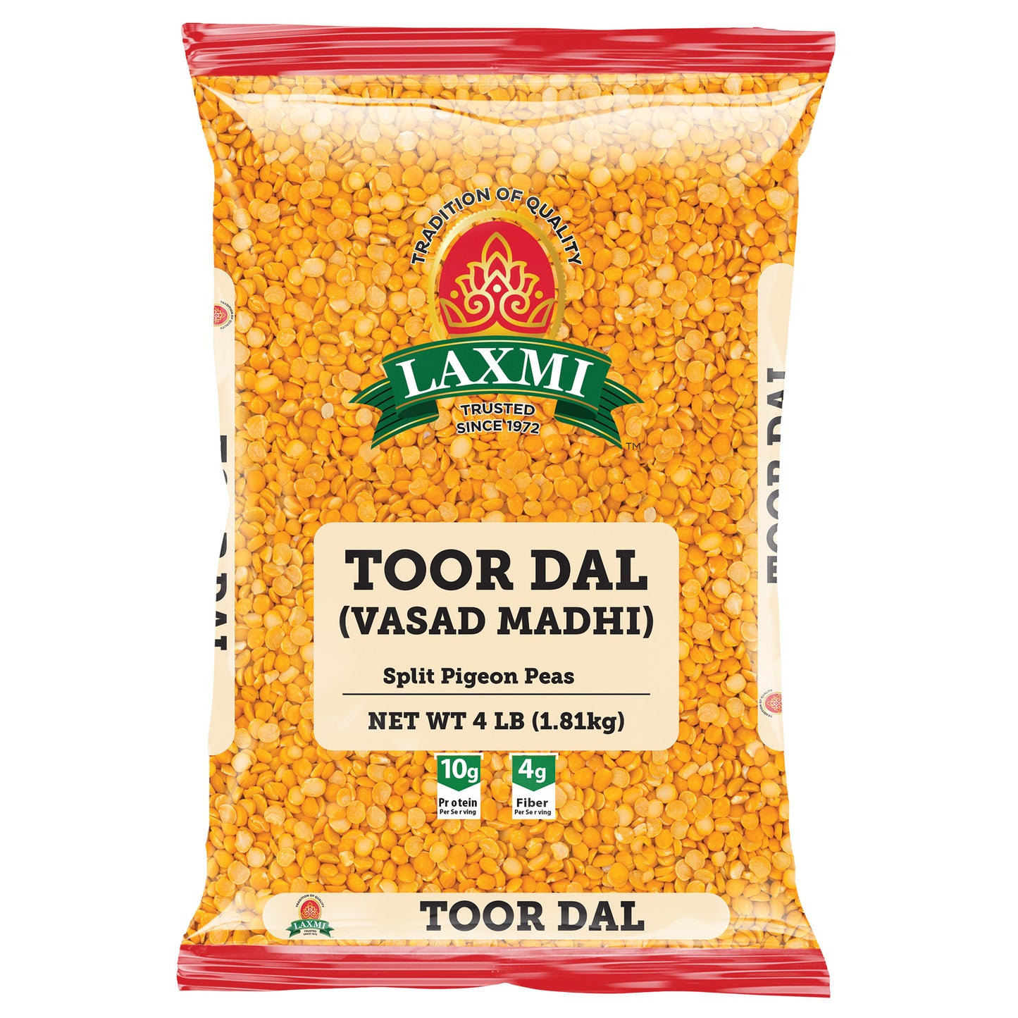 Laxmi Toor Dal - 4 Lb (1.81 Kg)