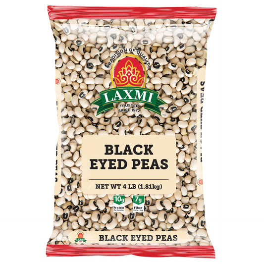 Laxmi Black Eye Peas - 4 Lb (1.81 Kg)