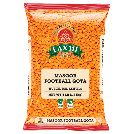 Laxmi Football Gota Hulled Red Lentils - 4 Lb (1.8