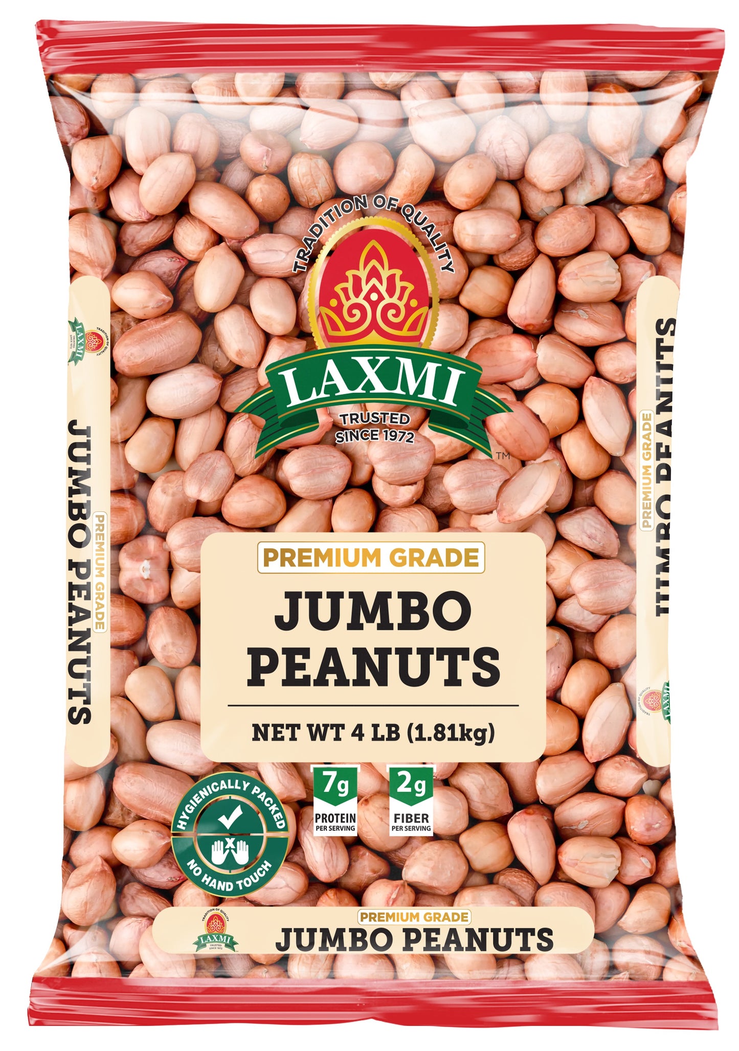 Laxmi Peanuts Jumbo - 4 Lb (1.82 Kg)