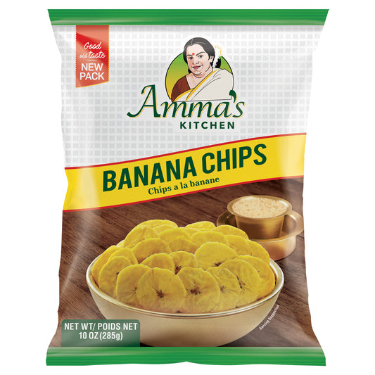 Amma's Kitchen Banana Chips - 10 Oz (285 Gm)