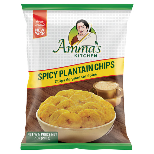 Amma's Kitchen Spicy Plantain Chips - 200 Gm (7 Oz)