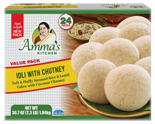 Amma's Kitchen Rava Idli Bulk 24 Pc - 2.3 Lb