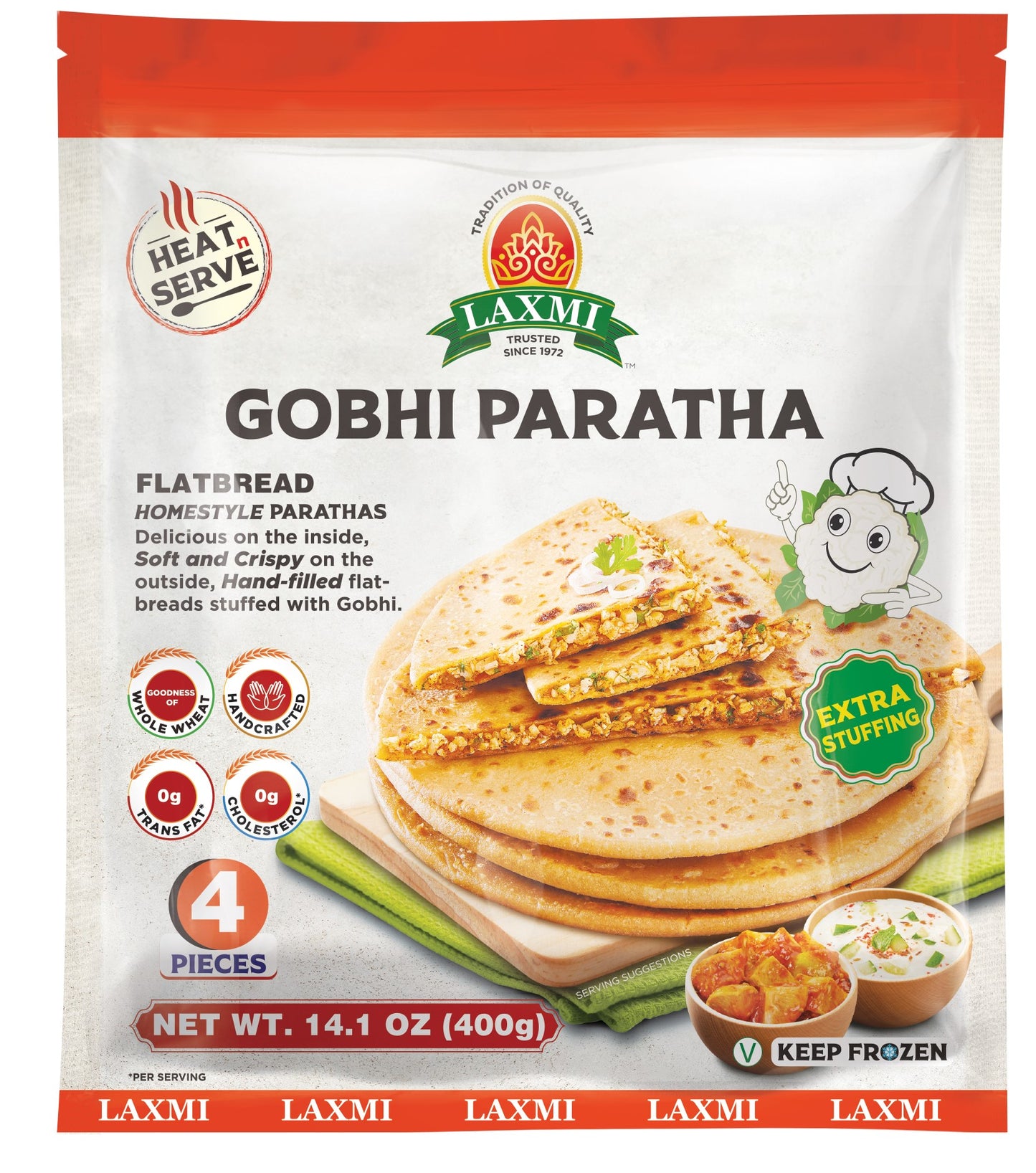 Laxmi Gobhi Paratha 4 Pc - 400 Gm