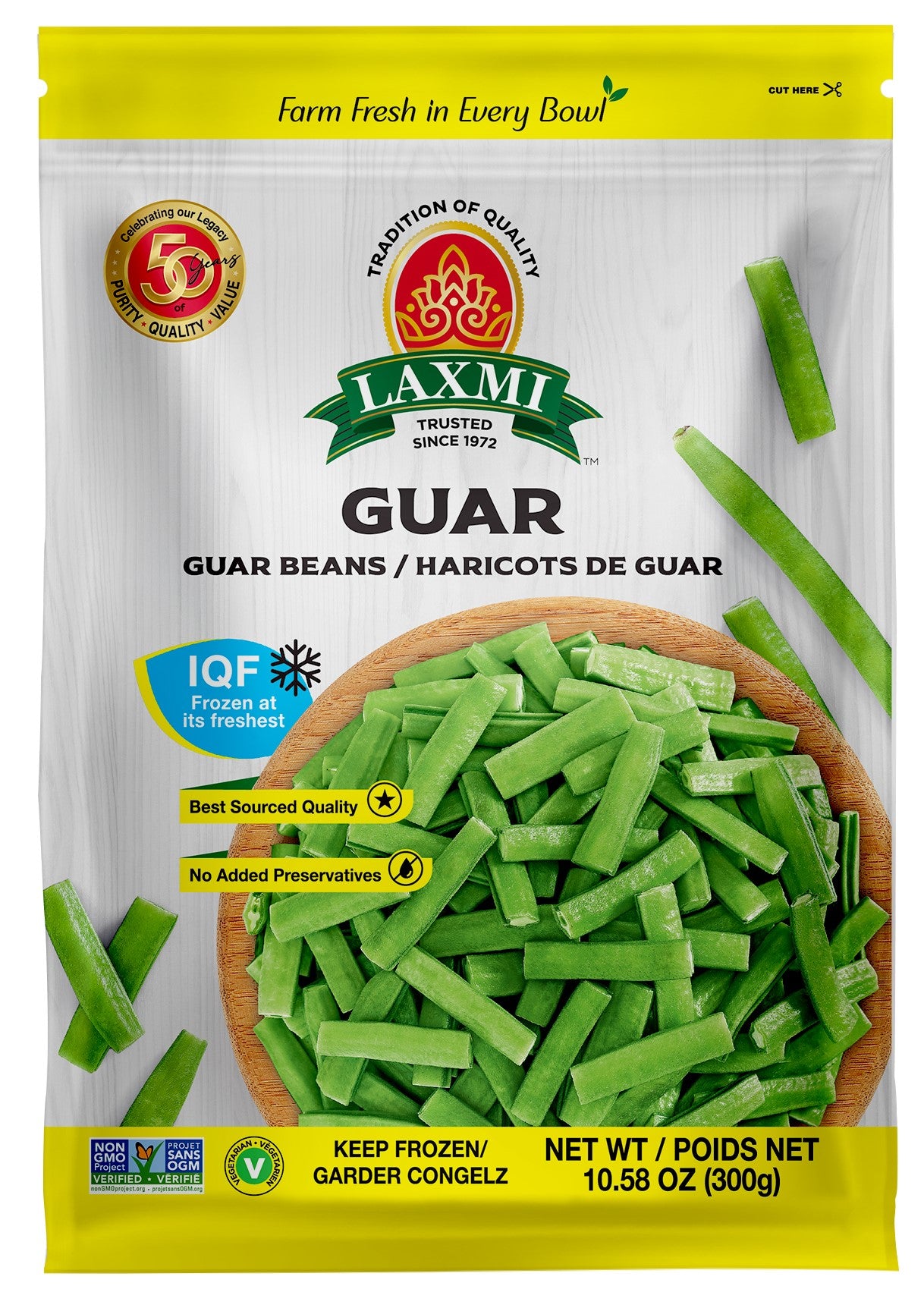 Laxmi Guar Beans - 300 Gm (10.58 Oz)
