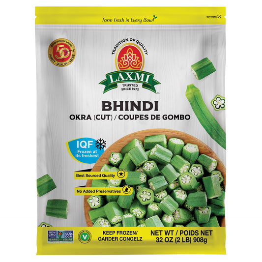 Laxmi Frozen Okra Cut - 908 Gm