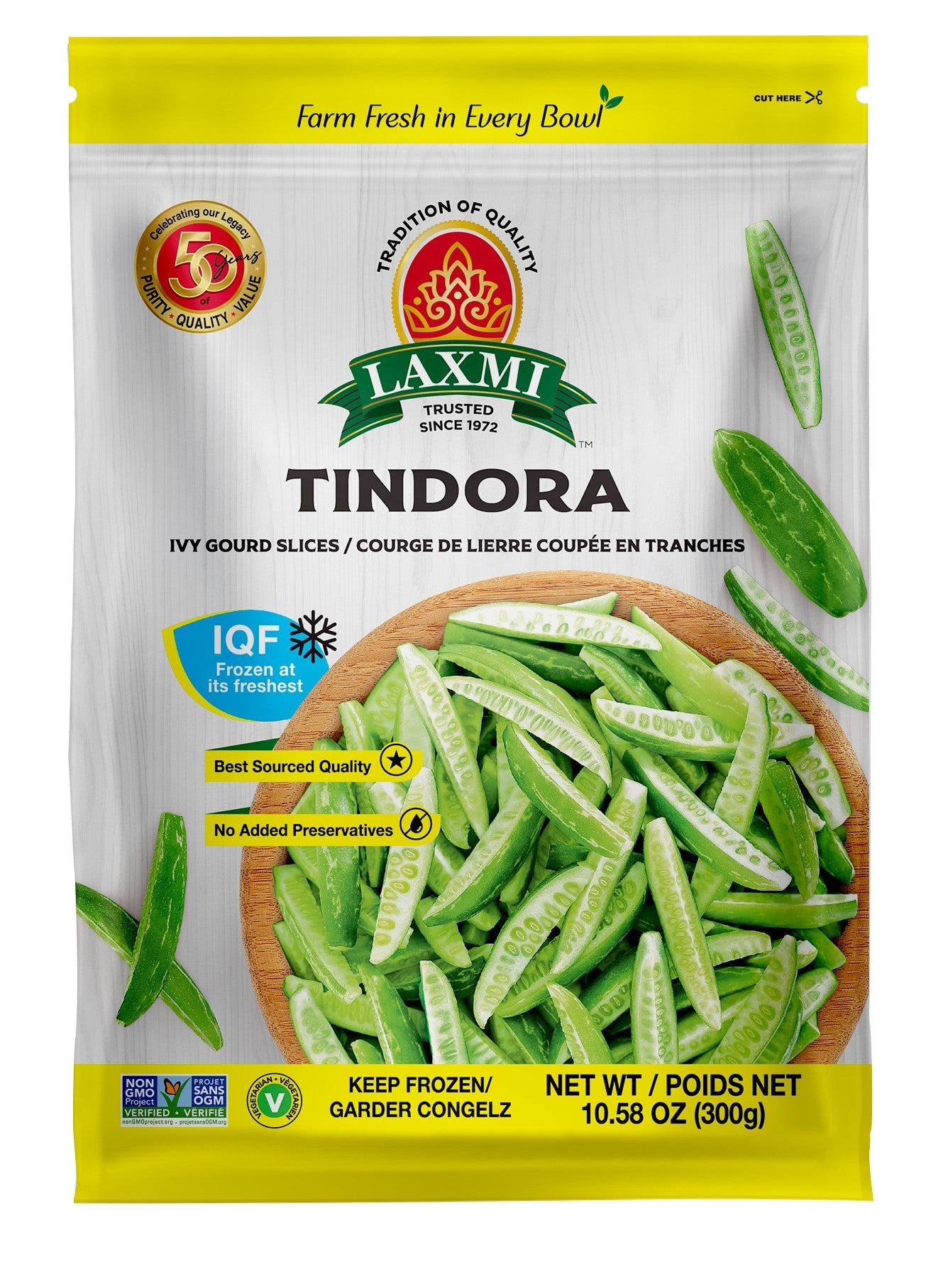 Laxmi Frozen Tindora Cut - 300 Gm
