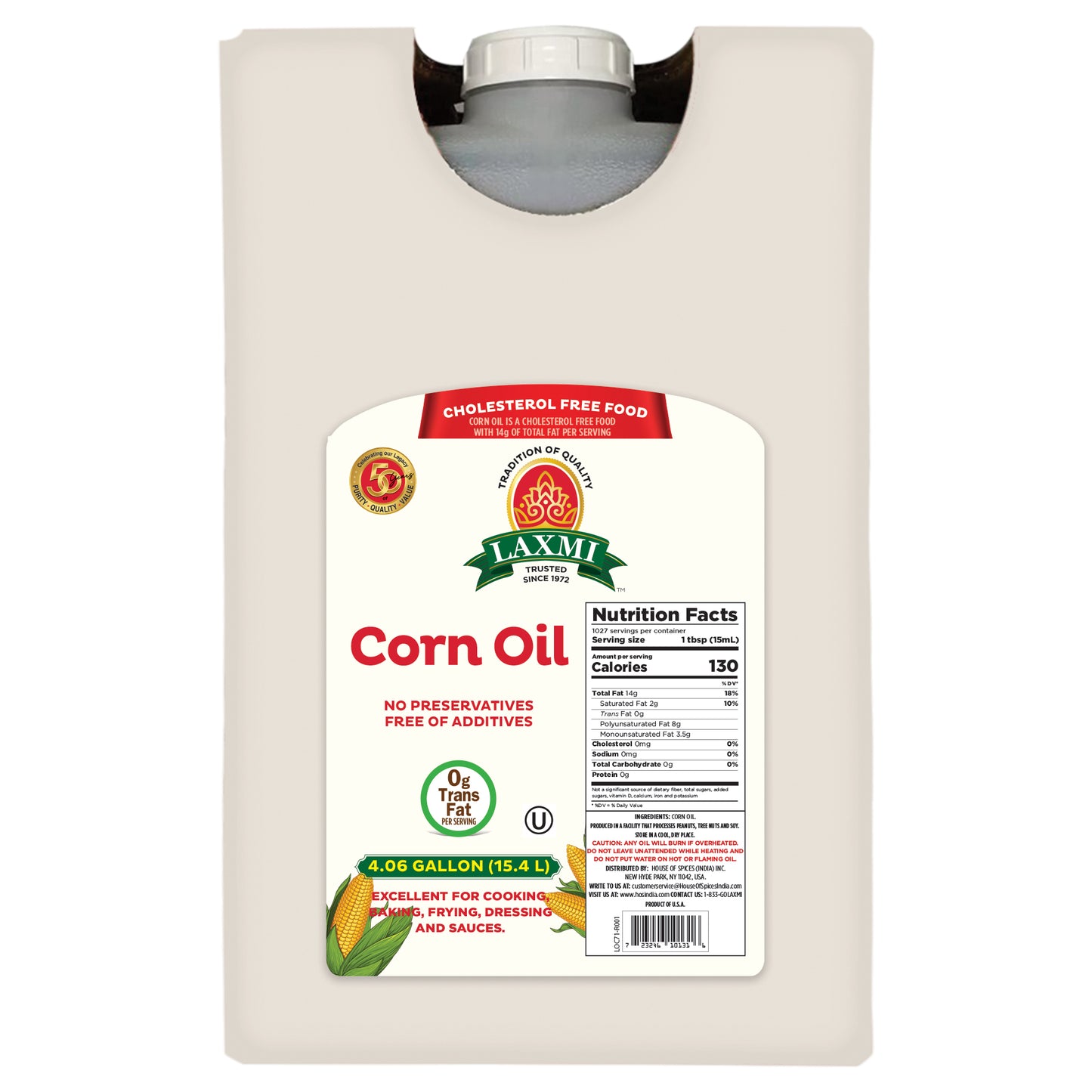 Laxmi Corn Oil - 32.5 Lb
