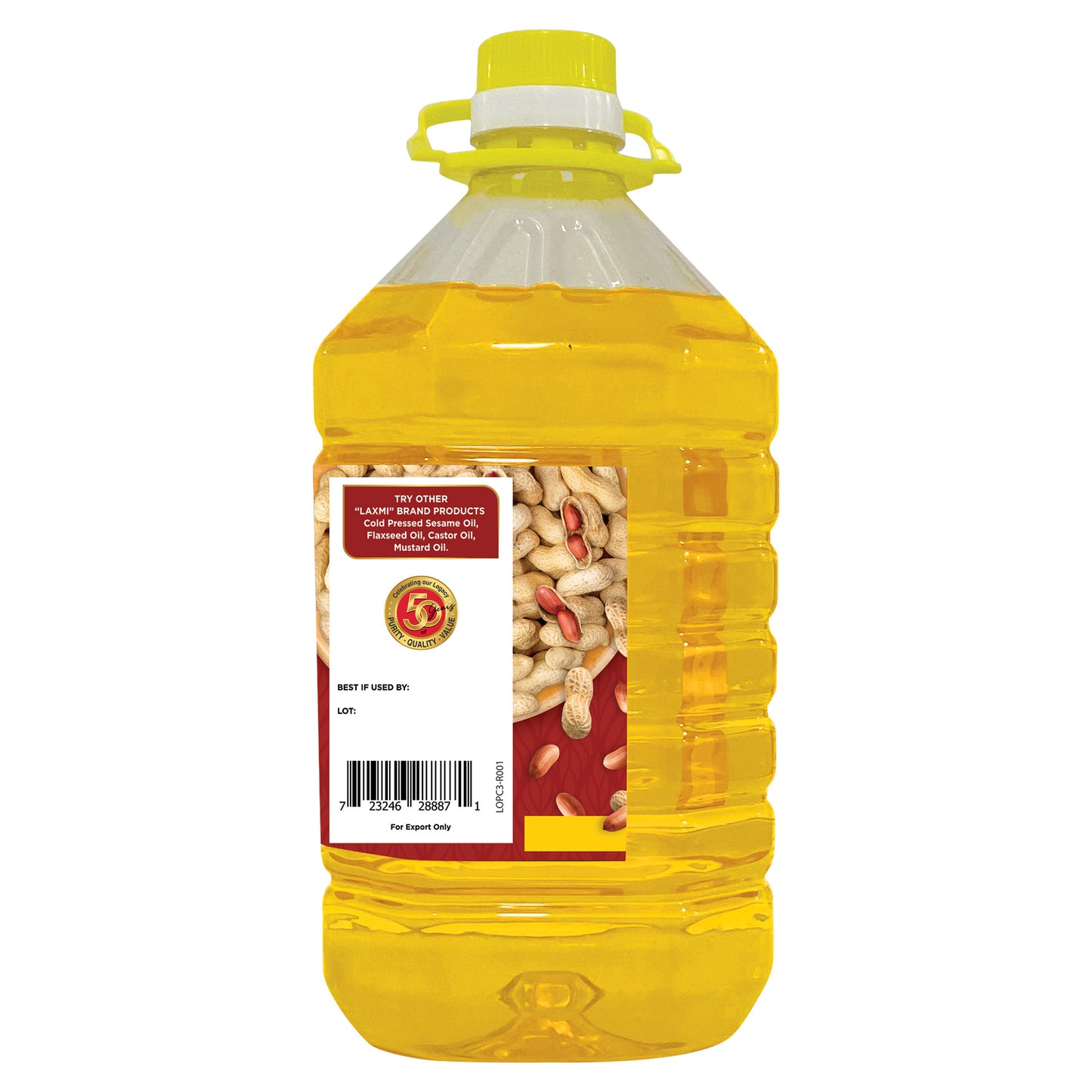 Laxmi Cold Pressed Peanut Oil - 5 L