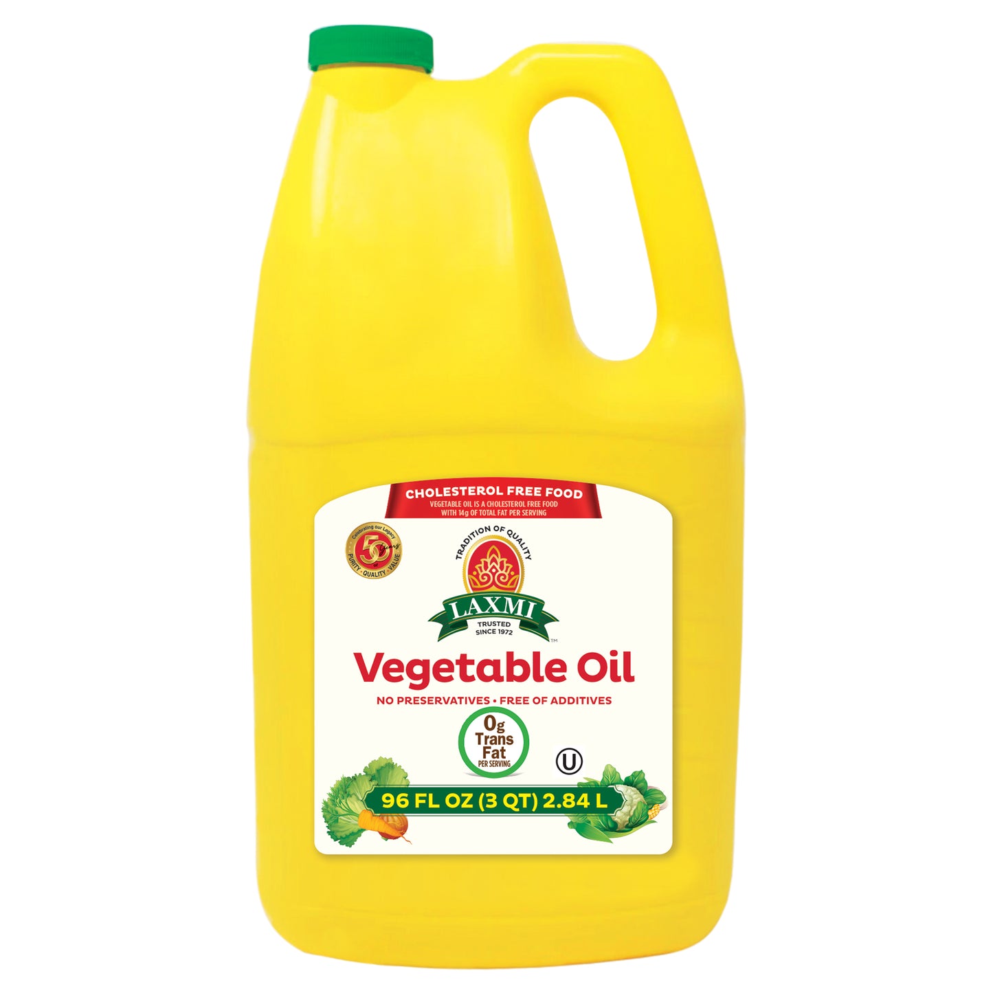 Laxmi Vegetable Oil - 96 Fl Oz (2.84 L)