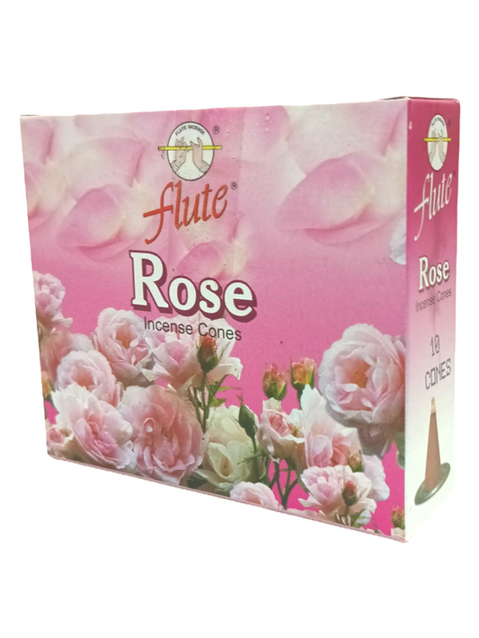 Flute Dhoop Rose - 10 Cones