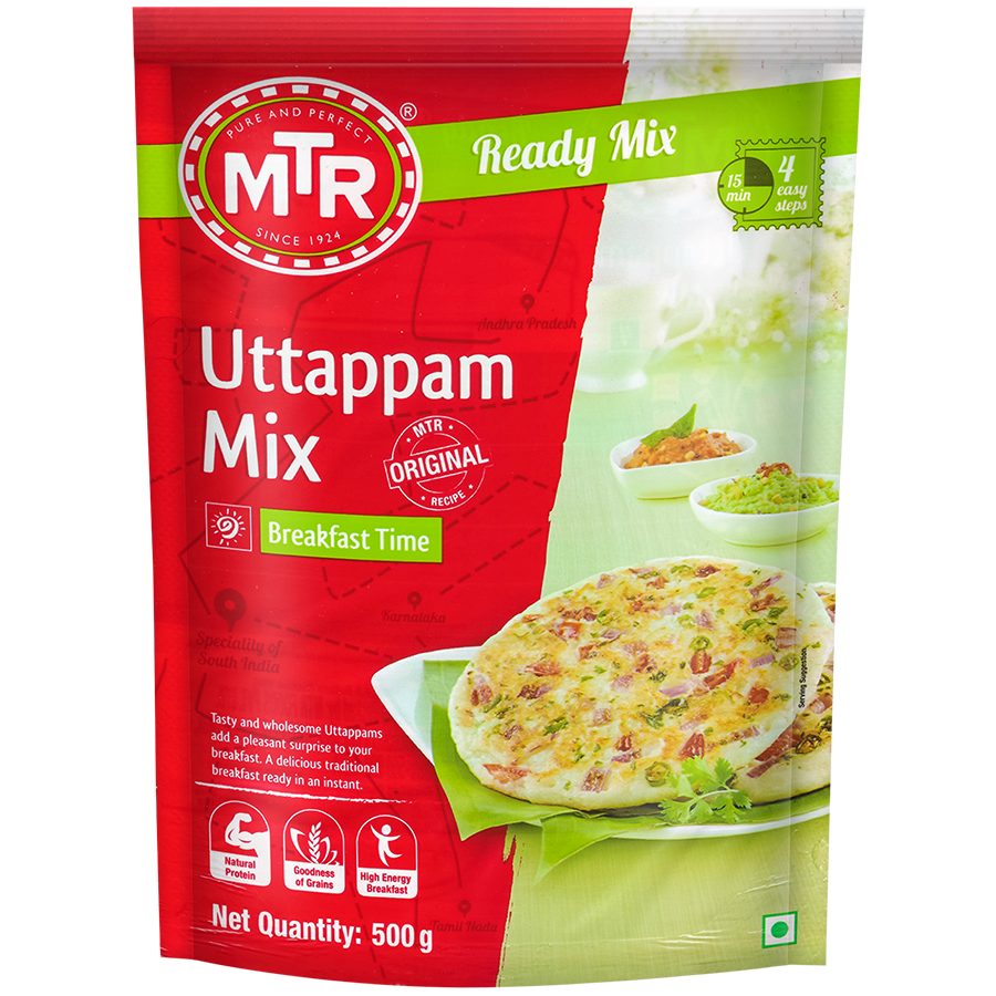 MTR Breakfast Mix Uttappam - 500 Gm (17.8 Oz)