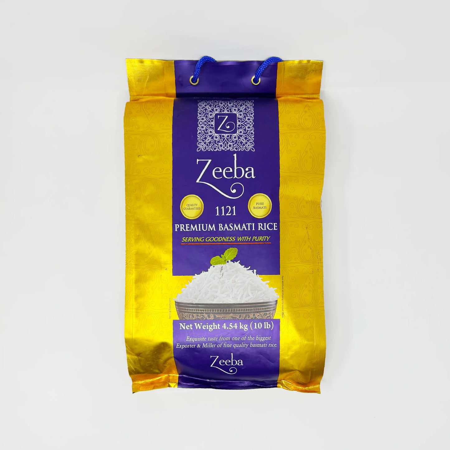 Zeeba Super Basmati Rice - 10 Lb (4.54 Kg)