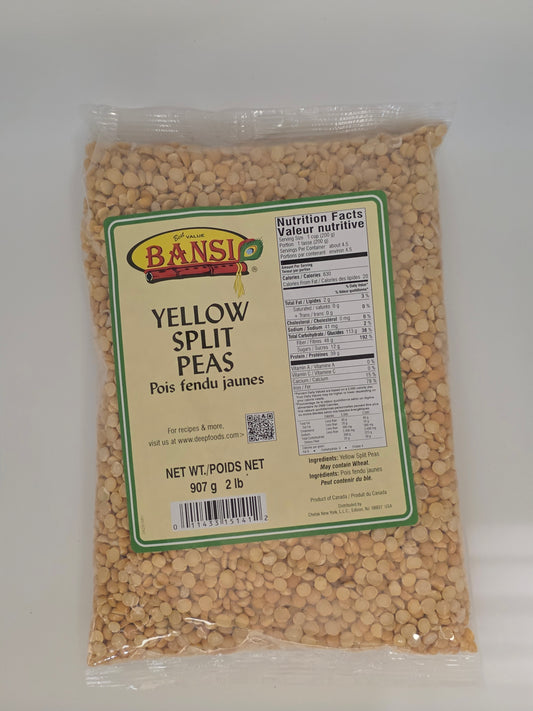 Bansi Yellow Split Peas- 2 Lb (907 Gm)