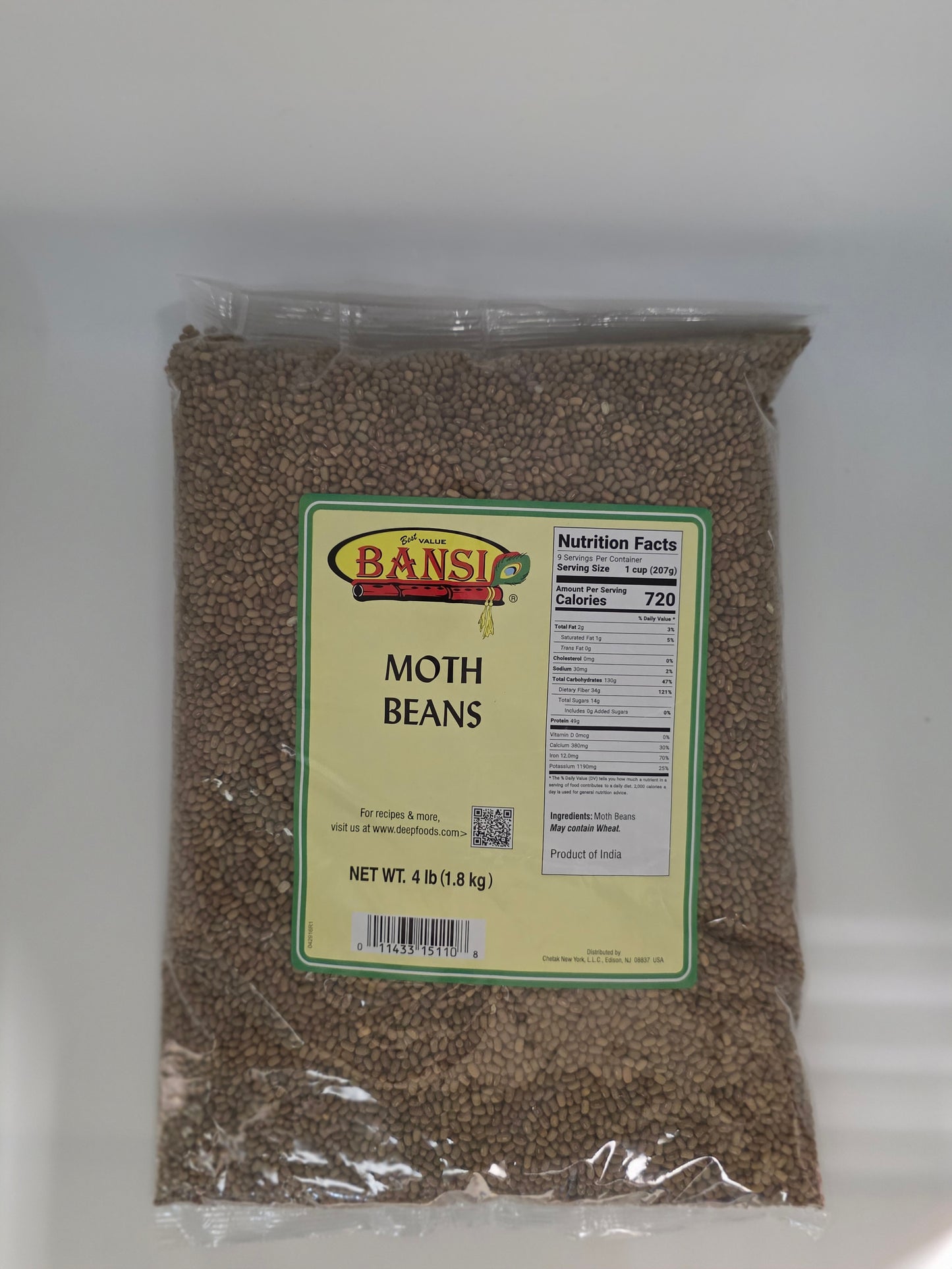 Bansi Moth Beans - 4 Lb (1.8 Kg)