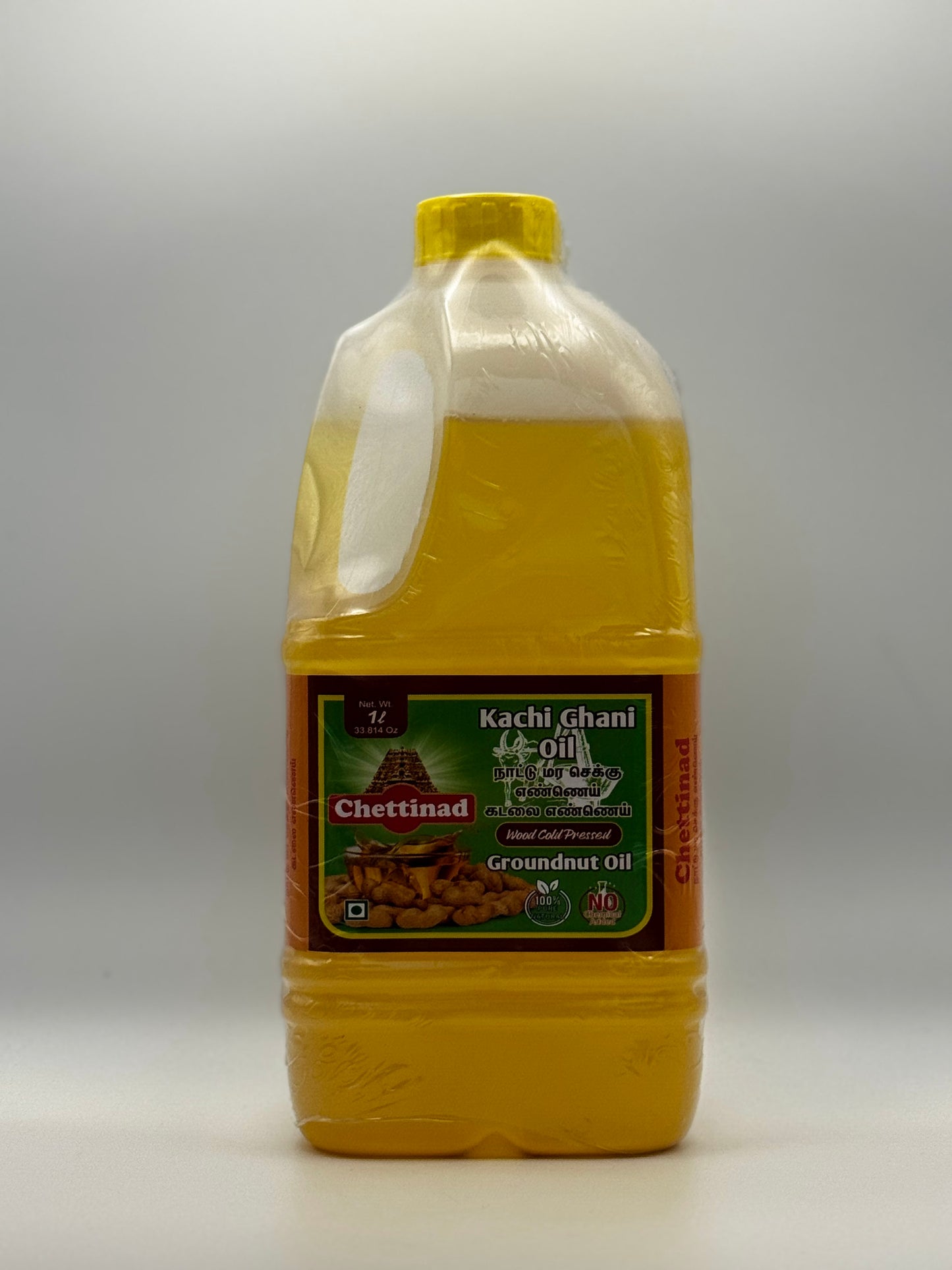 Chettinad Kachi Ghani Groundnut Oil - 1 L